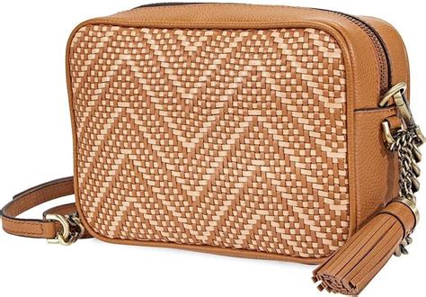 michael kors ginny leather crossbody acorn|Michael Kors Ginny Medium Woven Leather Crossbody.